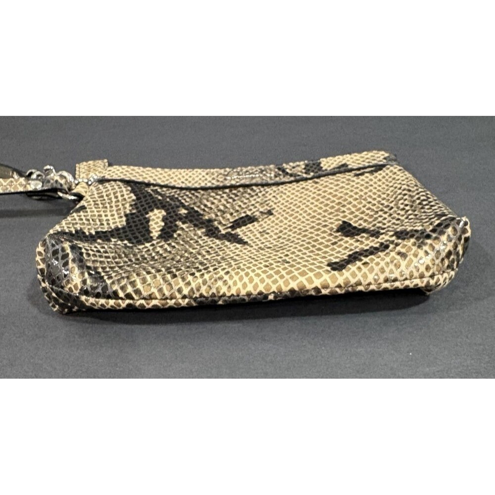 Coach Wallet Embossed Brown Python Snakeskin Medi… - image 6